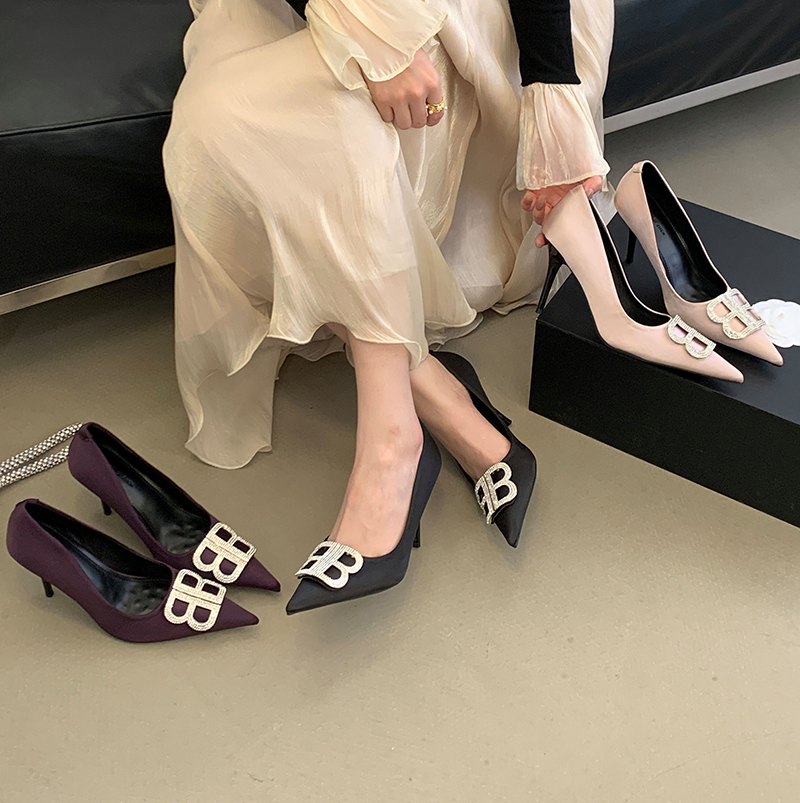 2026 New Spring Women's Rhinestone Buckle Flat Shoes - Image 2