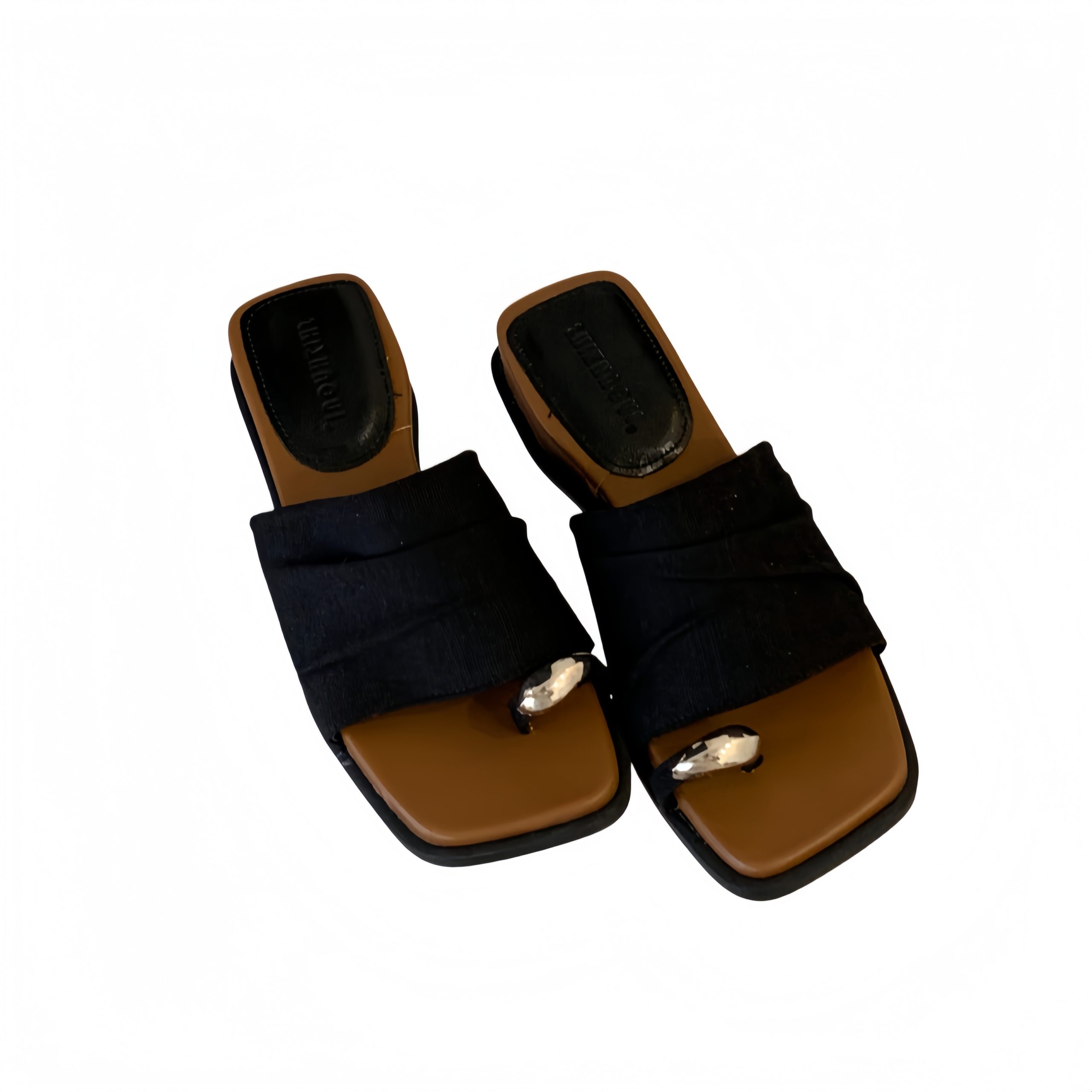 French Style Metal Buckle Toe Loop Slippers for Women Summer 2026 New Vacation Sandals Casual Flat One-Band Slippers - Image 5