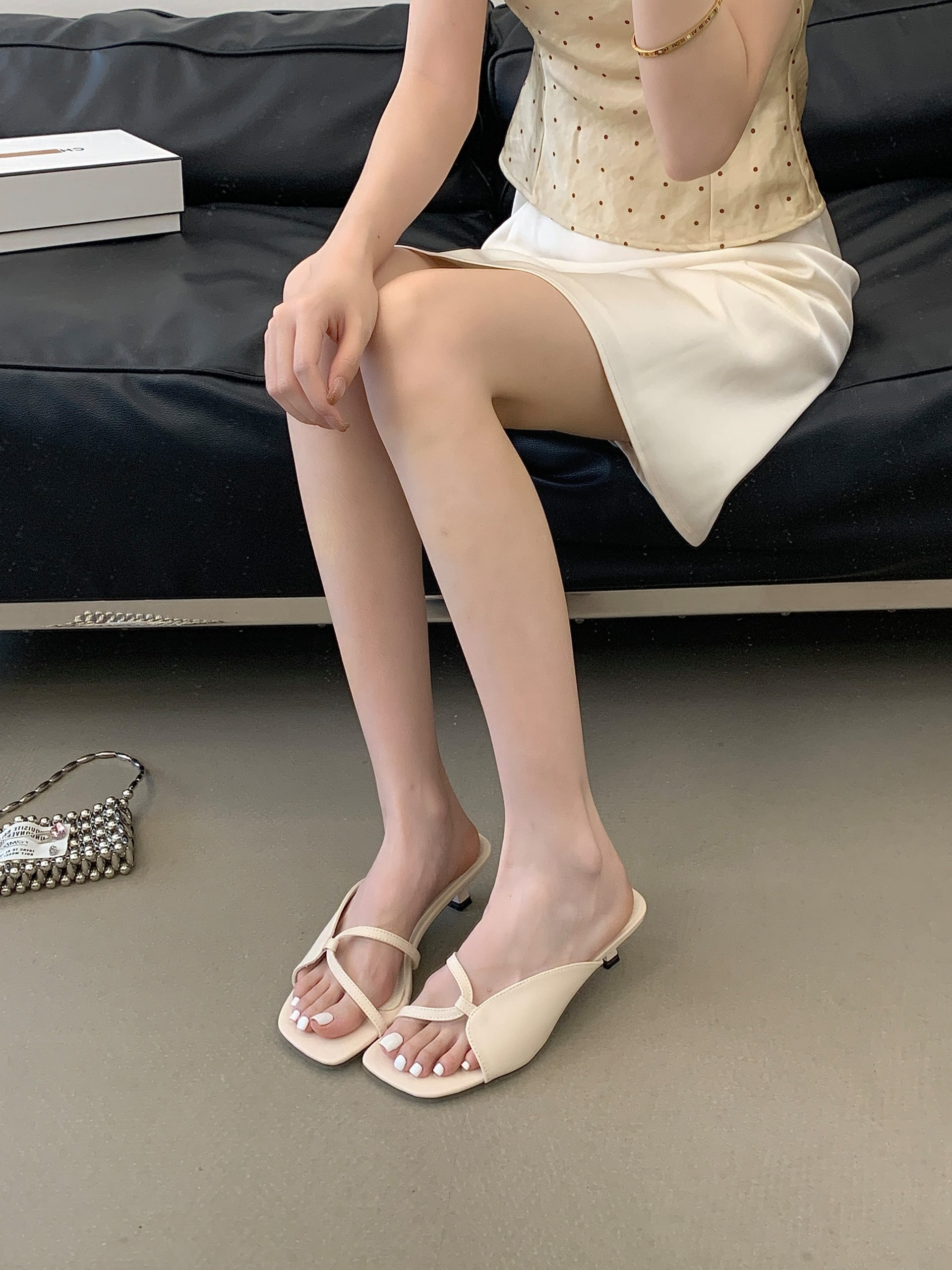 SHIZHUONI Women's 2026 Summer Open Toe Slingback Heeled Sandals with Cutout Design - Image 3