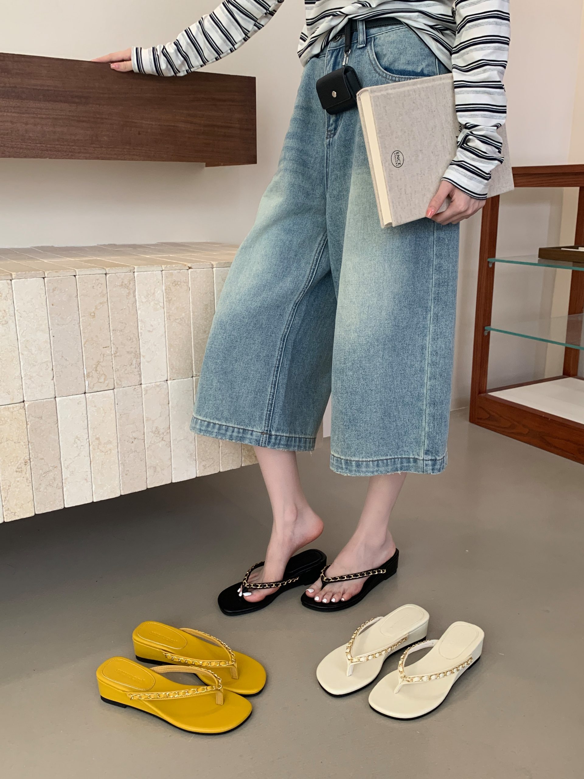 SHIZHUONI Women's Platform Slippers 2026 Summer New Style Soft Sole Casual Sandals
