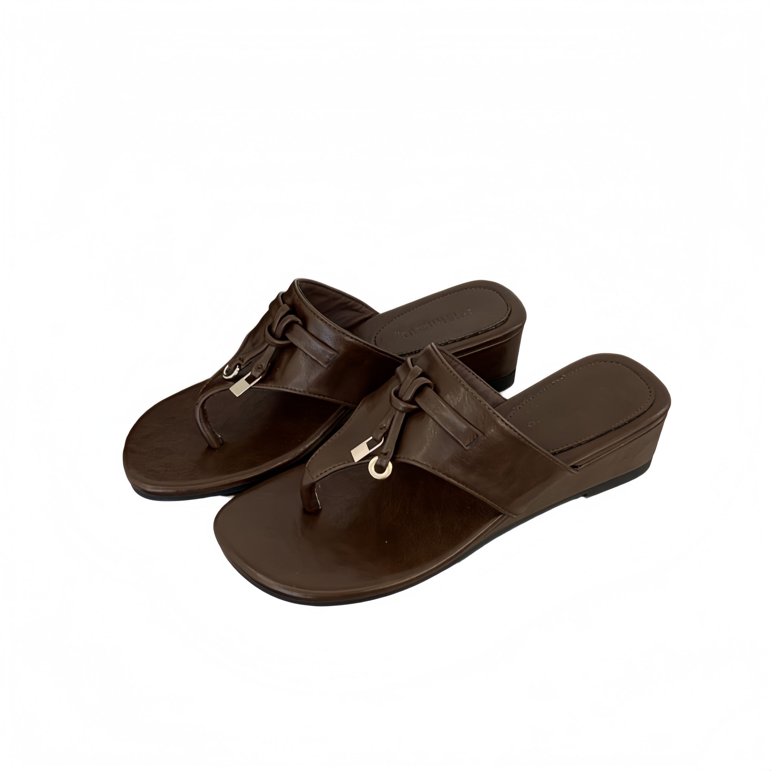 Women's Platform Wedge Flip Flops Summer 2026 New Style Toe Separator Sandals Beach Vacation Casual Elegant Slippers - Image 5