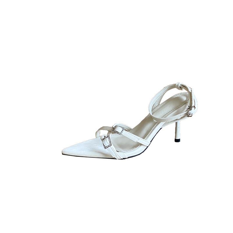Women's Pointed Toe High Heel Thin Heel Sandals - European and American Style Versatile Elegant Summer Shoes - Image 5